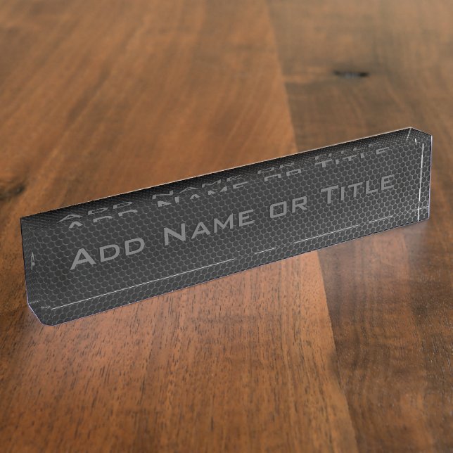 Metal Grill (Add your name) Nameplate (Side)