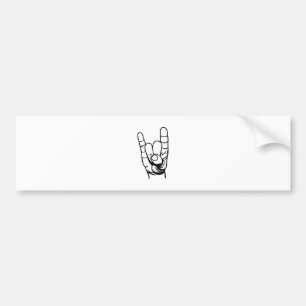 Metal Hand - Devil Fingers Bumper Sticker