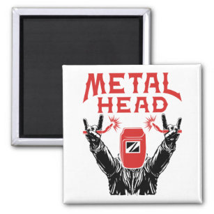 Metal Head Funny Welder Welding Helmet Magnet