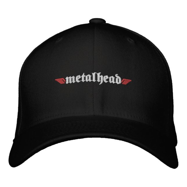 Metal Head Hat w/Skull on Back (Front)