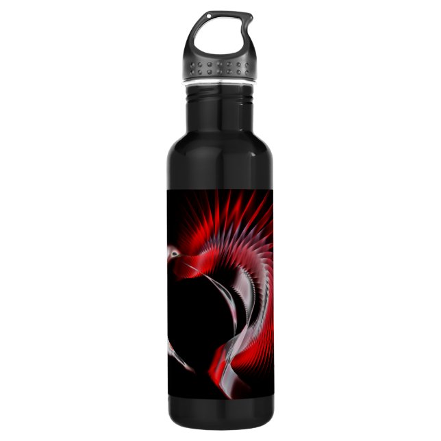 Metal Heart 710 Ml Water Bottle (Front)