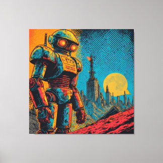 METAL HEART IRON MAN CANVAS PRINT