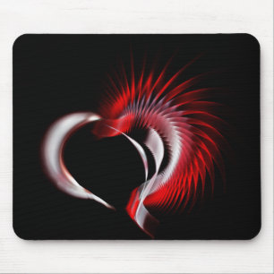 Metal Heart Mouse Pad