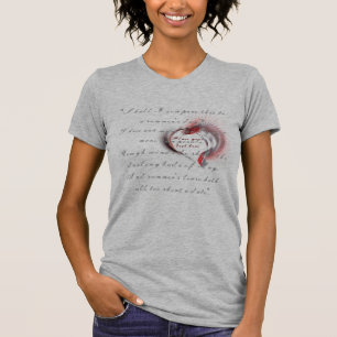 Metal Heart with Shakespeare's sonnet 18 T-Shirt