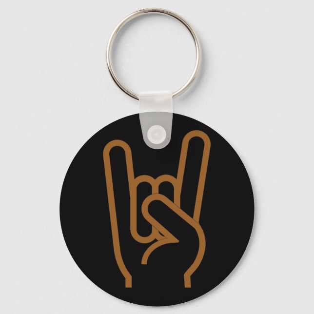 Metal Horns Key Ring (Front)
