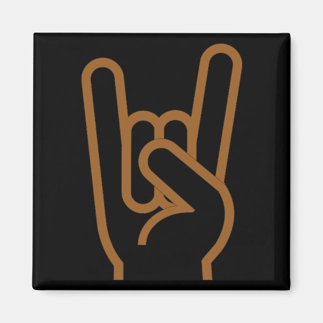 Metal Horns Magnet (Front)