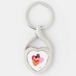 Metal Key Chain : Lady Bug of Hearts
