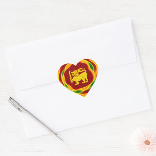 Metal Keychain Heart Sticker