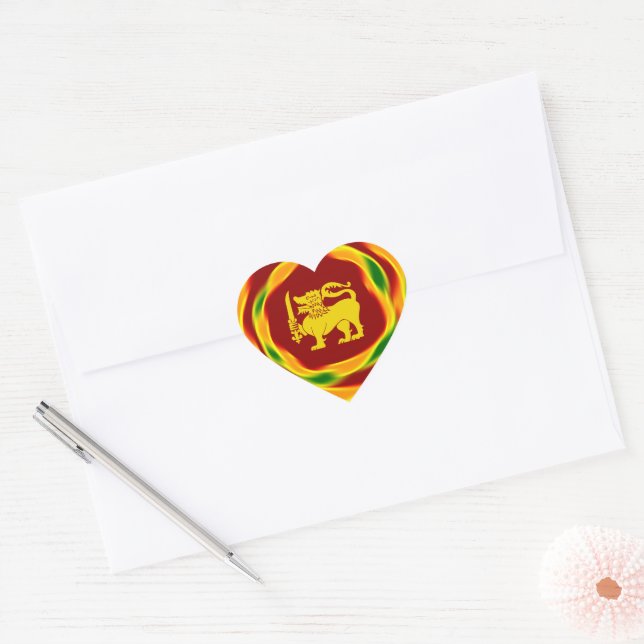 Metal Keychain Heart Sticker (Envelope)