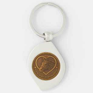 Metal Keychain- Racing Hearts and Healing Springs Key Ring
