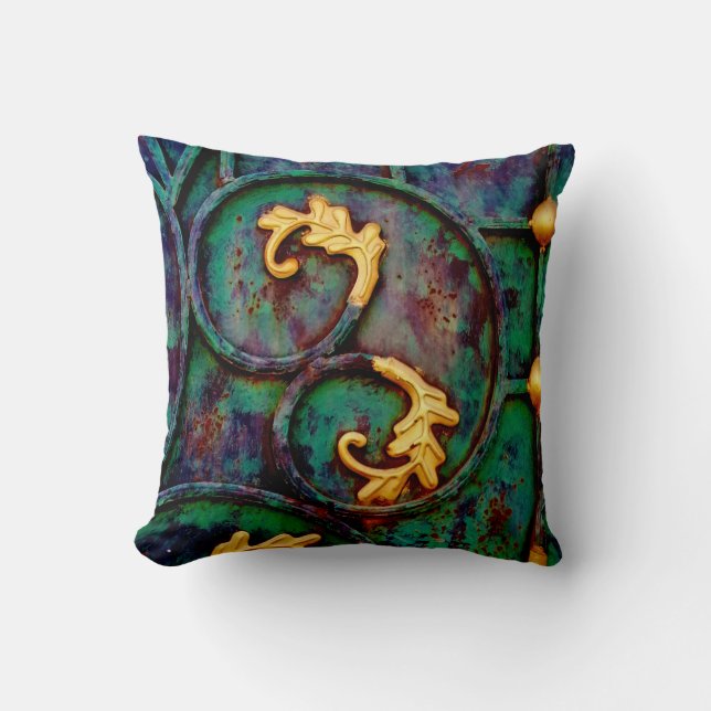 Metal Leaves Cushion (Front)