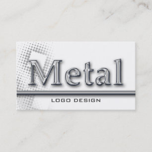 METAL LOGO DESIGN J   Welding Business Cards