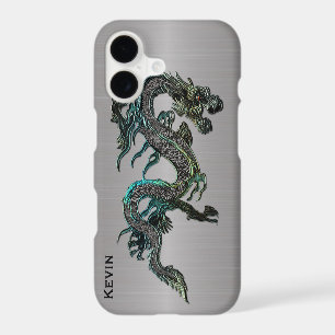 Metal Look Asian Dragon iPhone 7 case