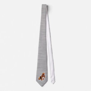 Metal look; Basset Hound Tie