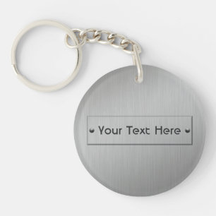 Metal Look custom key chain