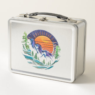 Metal lunch box unique design