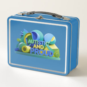 Metal Lunchbox-"Autistic and Proud Metal Lunch Box