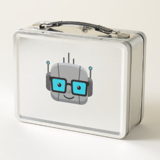 Metal Lunchbox: Pack Your Tech with 844-AI-NERDS Lunch Box