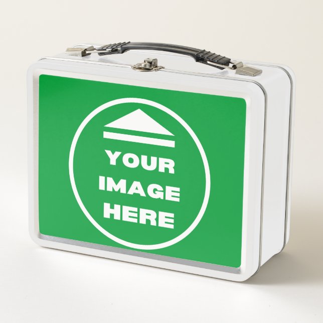 Metal Lunchbox- Personalised - Add Image / Text  Metal Lunch Box (Front)
