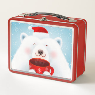 Metal Lunchbox Polar Bear