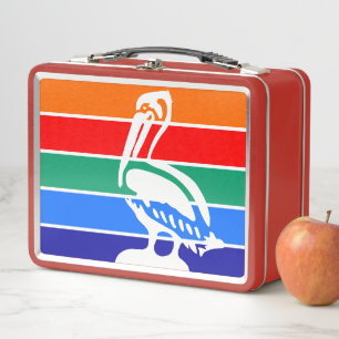 Metal Lunchbox with flag of St. Petersburg