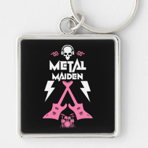 Metal Maiden Music Key Ring