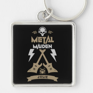Metal Maiden Music Key Ring