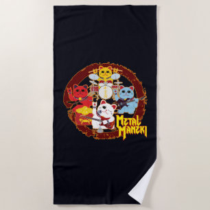 Metal Maneki Beach Towel