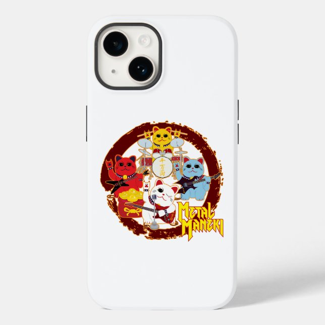 Metal Maneki Case-Mate iPhone Case (Back)