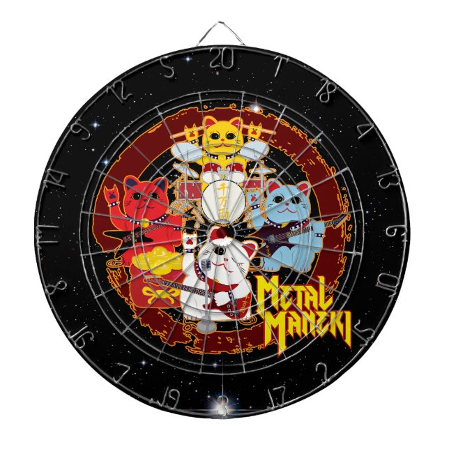 Metal Maneki Dartboard (Front)