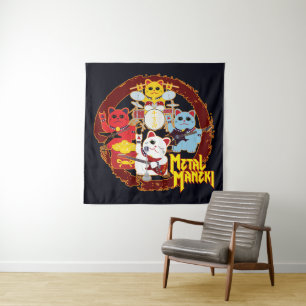 Metal Maneki Tapestry
