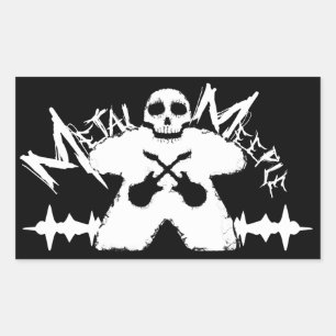 Metal Meeple - Sticker