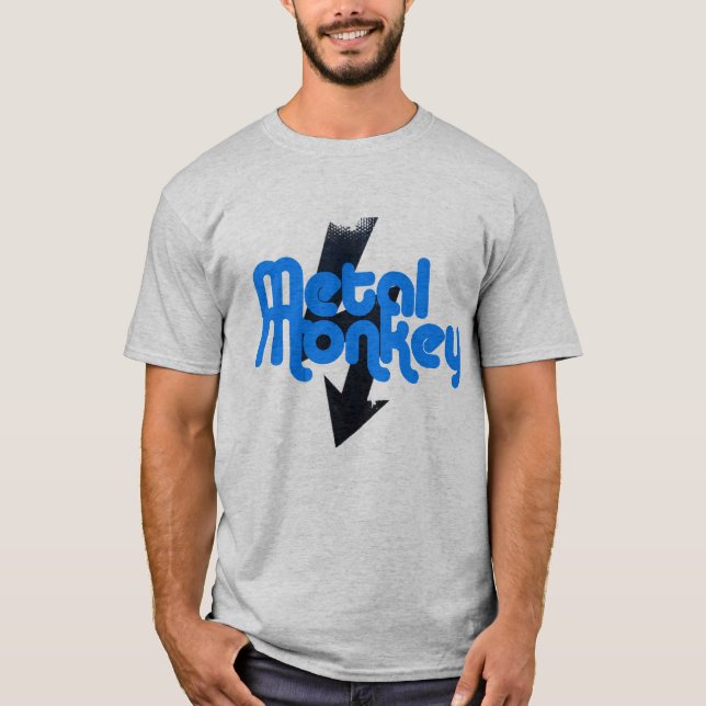 metal monkey lightning strike T-Shirt (Front)
