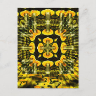 Metal Mushrooms : Geometry Art : Postcard