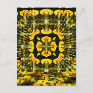 Metal Mushrooms : Geometry Art : Postcard