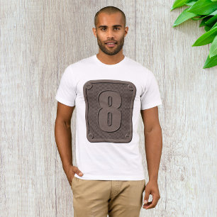 Metal Number Eight Mens T-Shirt