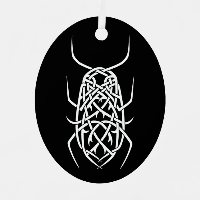 Metal Oval Ornament (Front)