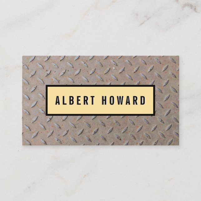 Metal Pattern Business Card (Front)