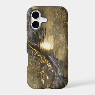 metal pattern design - gold silver