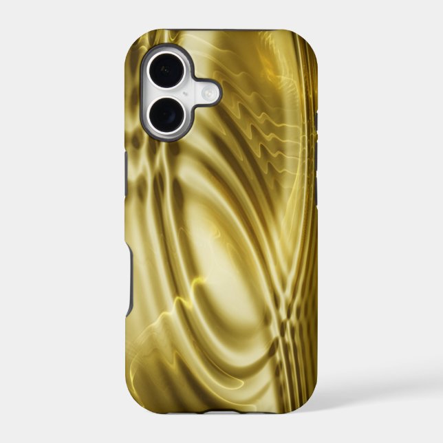 metal pattern design - golden waves (Back)