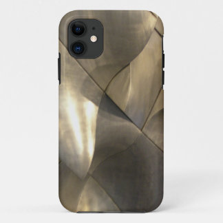 metal pattern design - mosaic silver iPhone 11 case