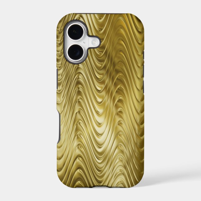 metal pattern design - thin golden waves (Back)