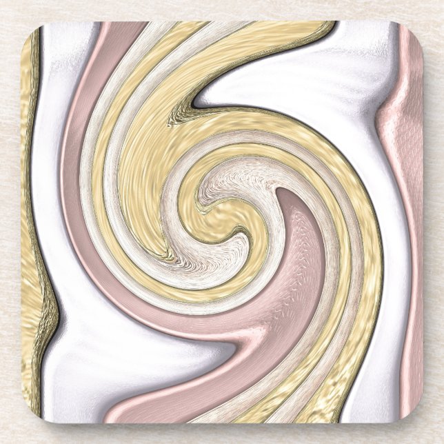 Metal pattern with shine coaster (Front)