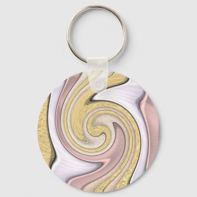 Metal pattern with shine key ring (Front)