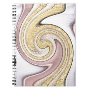 Metal pattern with shine notebook
