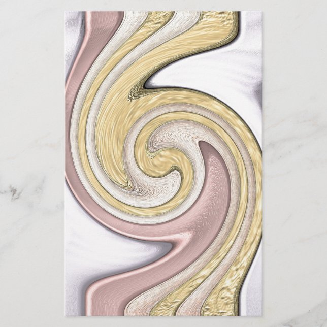 Metal pattern with shine stationery (Front)