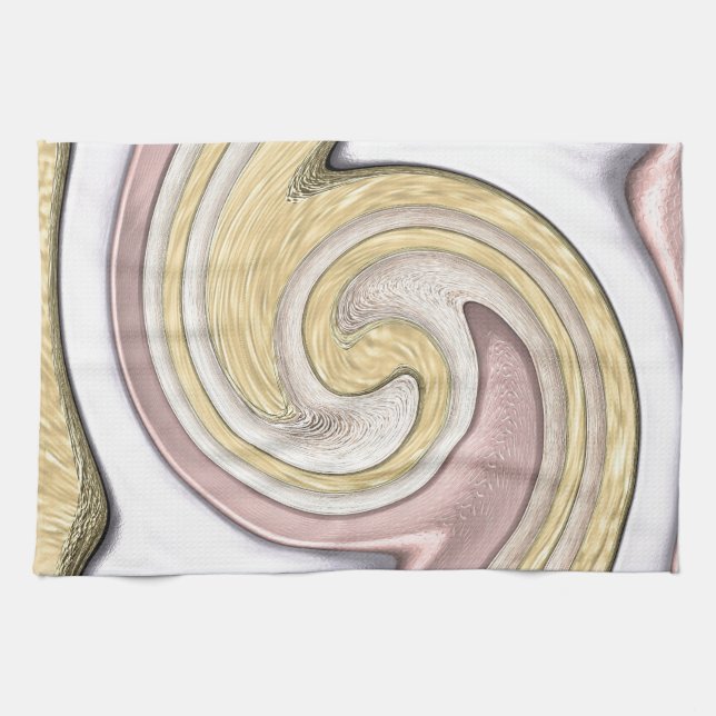 Metal pattern with shine tea towel (Horizontal)
