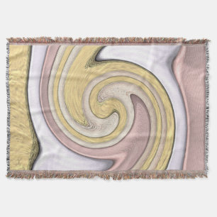 Metal pattern with shine throw blanket