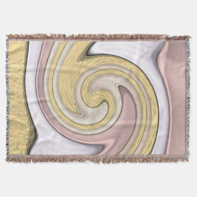 Metal pattern with shine throw blanket (Front)