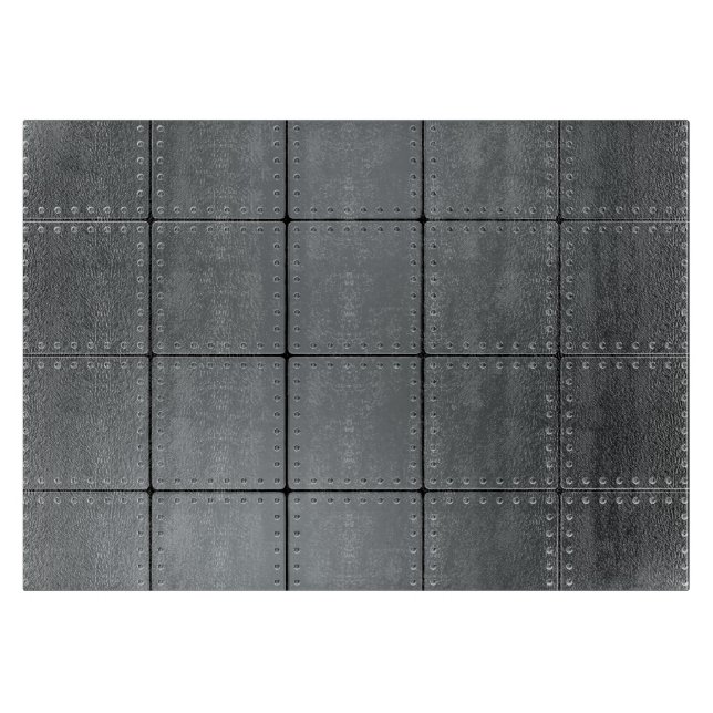Metal Plates and Rivets Cutting Board (Front)